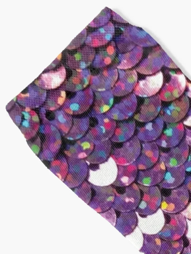 Purple Sequins Socks Crossfit Heating sock floor Socks Women's Men's