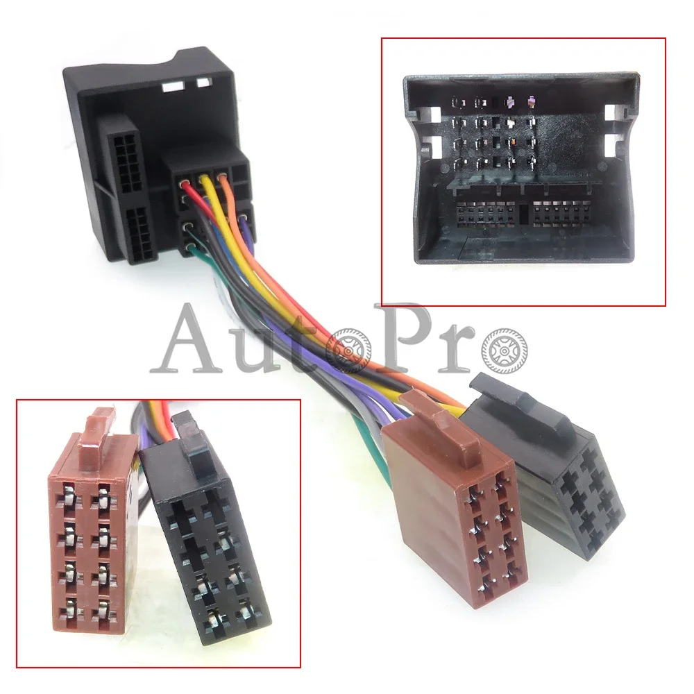 1 Set AC Assembly Auto Stereo Male to Female Plug Car Radio ISO Socket for Focus Ford VW 962191-1 963121-1 357035447A 962189-1