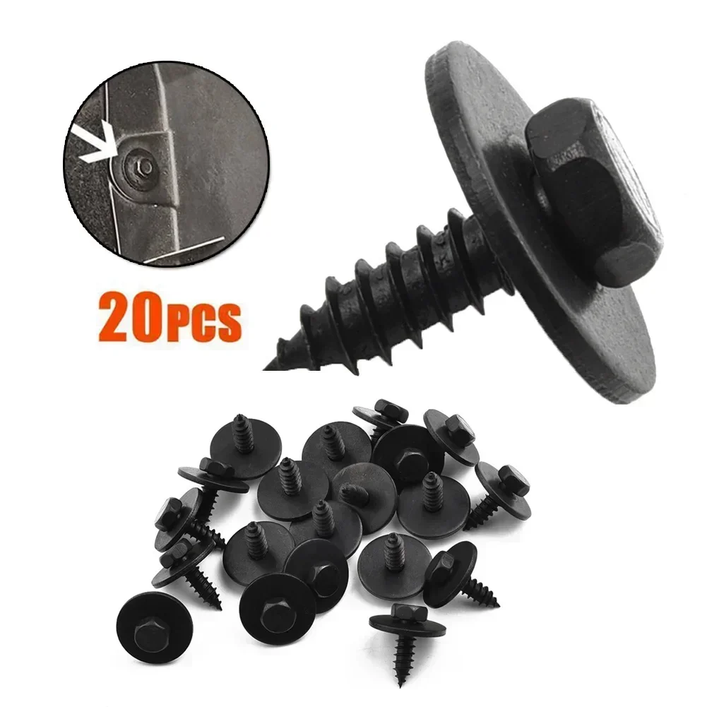 20pcs Car Hex Head Screw For BMW- 07147129160# Fender Liner Air Duct Splash Shield Clips Bolt Screw High-Quality Car Accessory