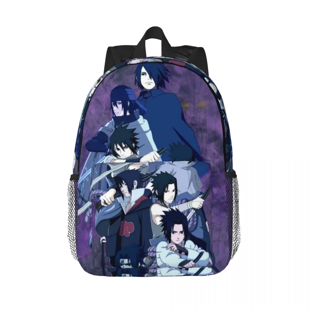 Naruto-mochila universitaria impermeable de alta capacidad para ordenador portátil, bolsa de viaje para libros, 15 pulgadas, nueva moda