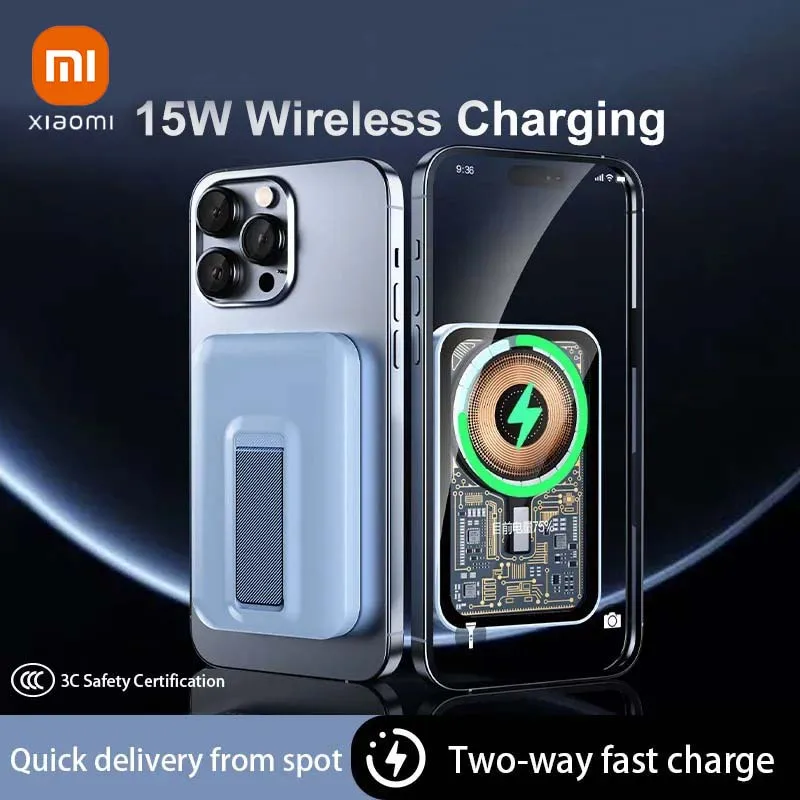 

Xiaomi 10000mAh Magnetic PowerBank Fast Charging Power Bank Portable Wireless Charger Battery For iPhone 17 16 15 14 13 Pro Max