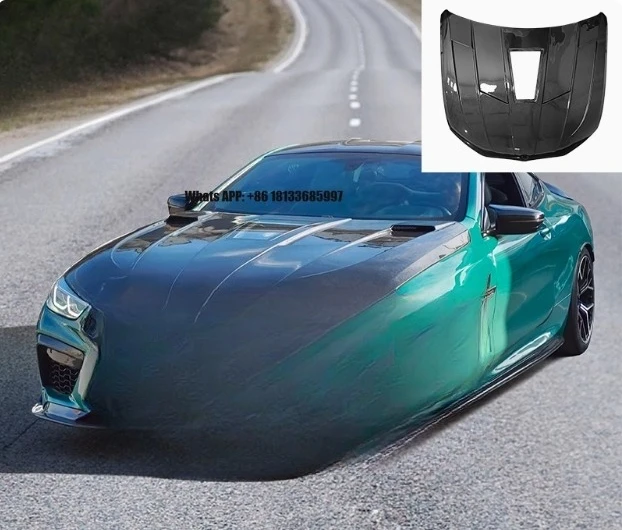 

Carbon Fiber Hood for BMW 8 Series 18-22 Upgrade Facelift Bonnet Hood Body Kit Engine Cover Hood Hot Sales Tuning High Quality