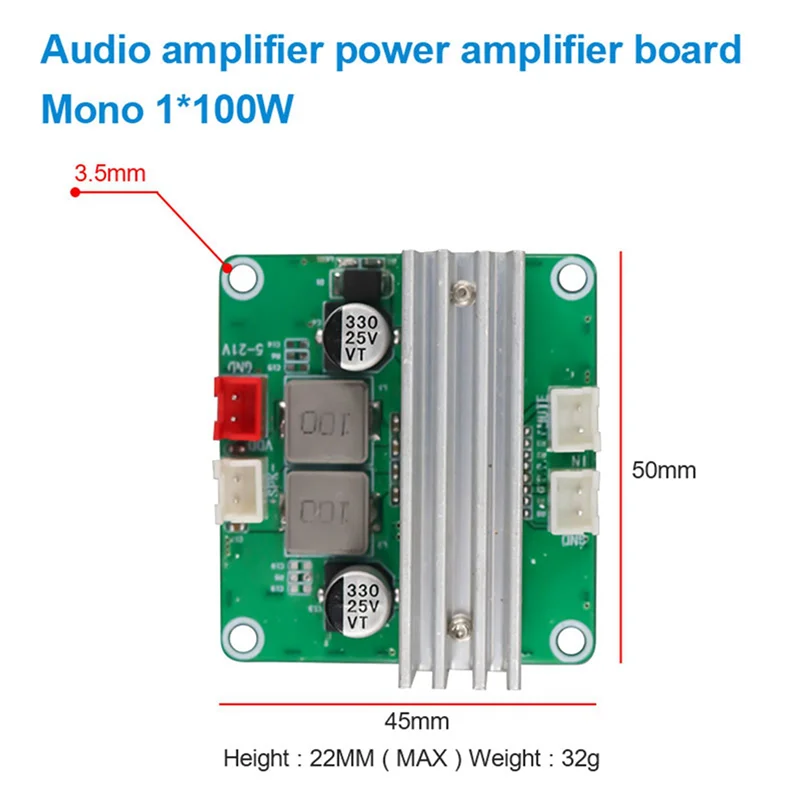 【FEEL THE DIFFERENCE 】4X Hifi Stereo Digital Audio Amplifier Board TPA3116 Class D Amplifier Module 100W Mono Channel Amplifier