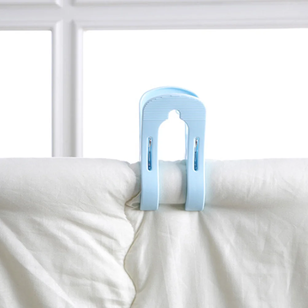 

10Pcs Windproof Clothes Clips Plastic Non-Slip Quilt Clips Strong Clamping Force for Heavy Clothes Quilt Clip