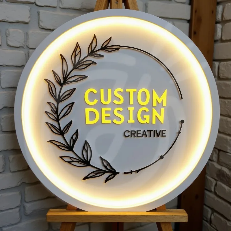 ป้ายแบ็คไลท์โลโก้ 3D แบบกําหนดเอง ป้ายเรืองแสง Lightbox ธุรกิจหน้าร้านพร้อมข้อความไฟ LED บนจอแสดงผลโลโก้ป้าย