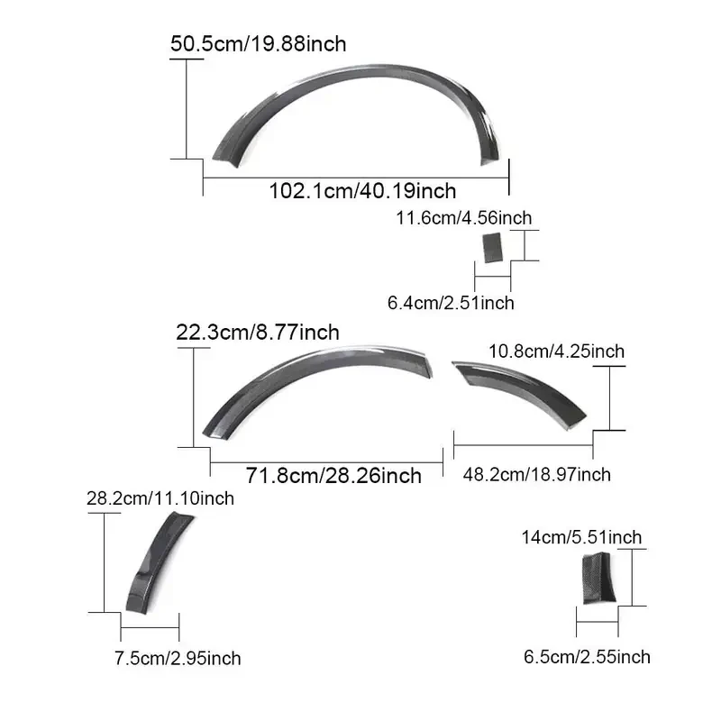 

Carbon Fiber Wheel Arch Trims RSQ8 Sedan 4 Door 2021