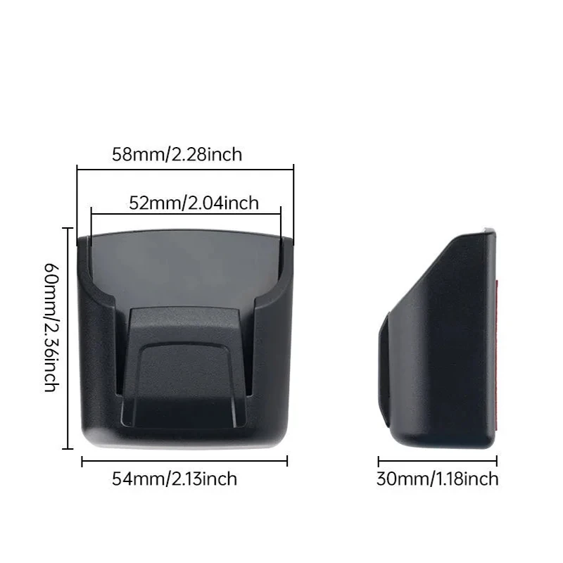 حامل مفتاح السيارة كليب صندوق تخزين السيارة الداخلي منظم لوحة القيادة لاصق جبل ترقية نمط لبطاقة مفتاح الرف العالمي صالح #6