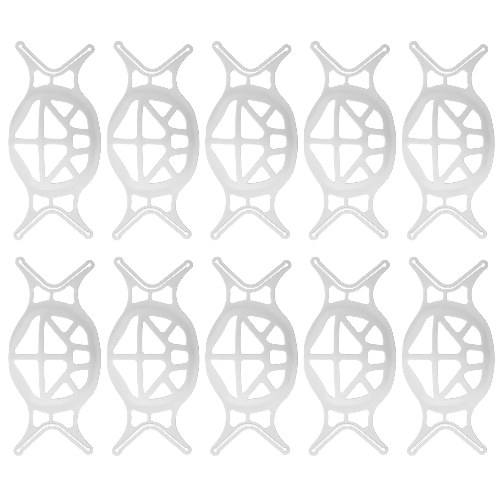 10Pcs Mask Inner Brackets Plastic Face Frame for Comfortable Breathing Smooth Airflow Makeup Saver Breath Space Support