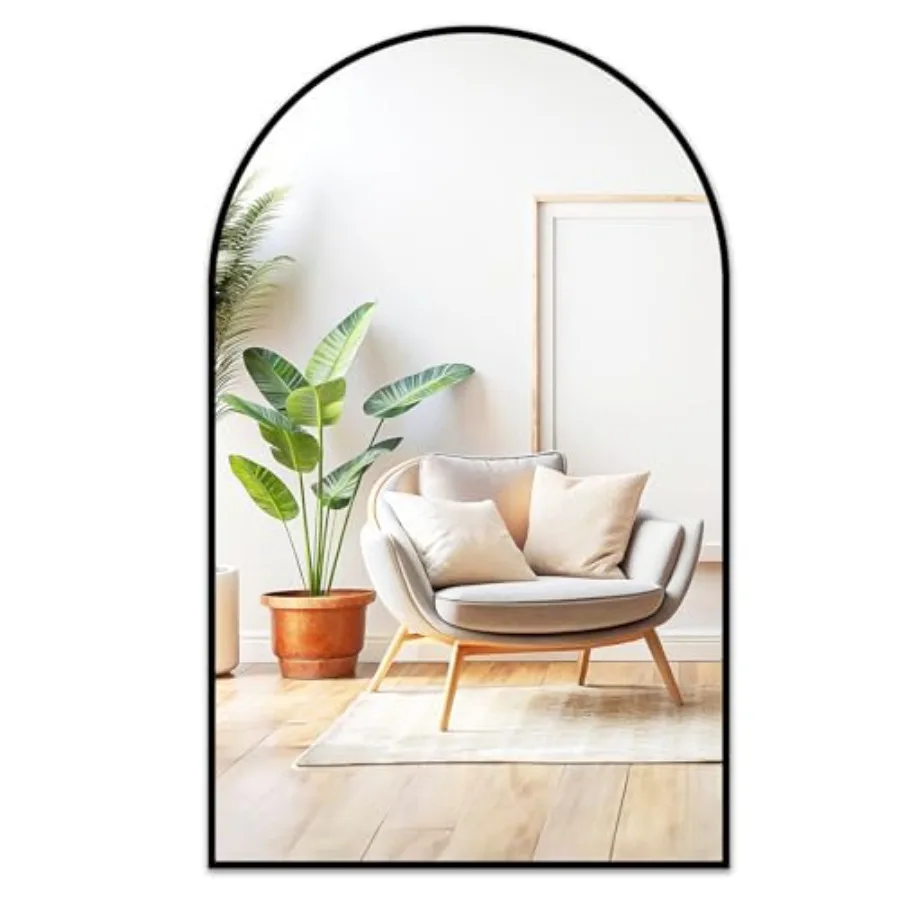 

Bathroom Mirror for Wall - 20x28 ed Mirror for Over Sink, Metal Framed Mirror for Hanging in Living Room, Bedroom, Entryway, Ha