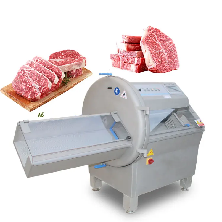 FOODLINE Frozen Meat Cutter Block Slice Strip Cutting Frozen Meat Machine For Meat Product Making Factory Workshop