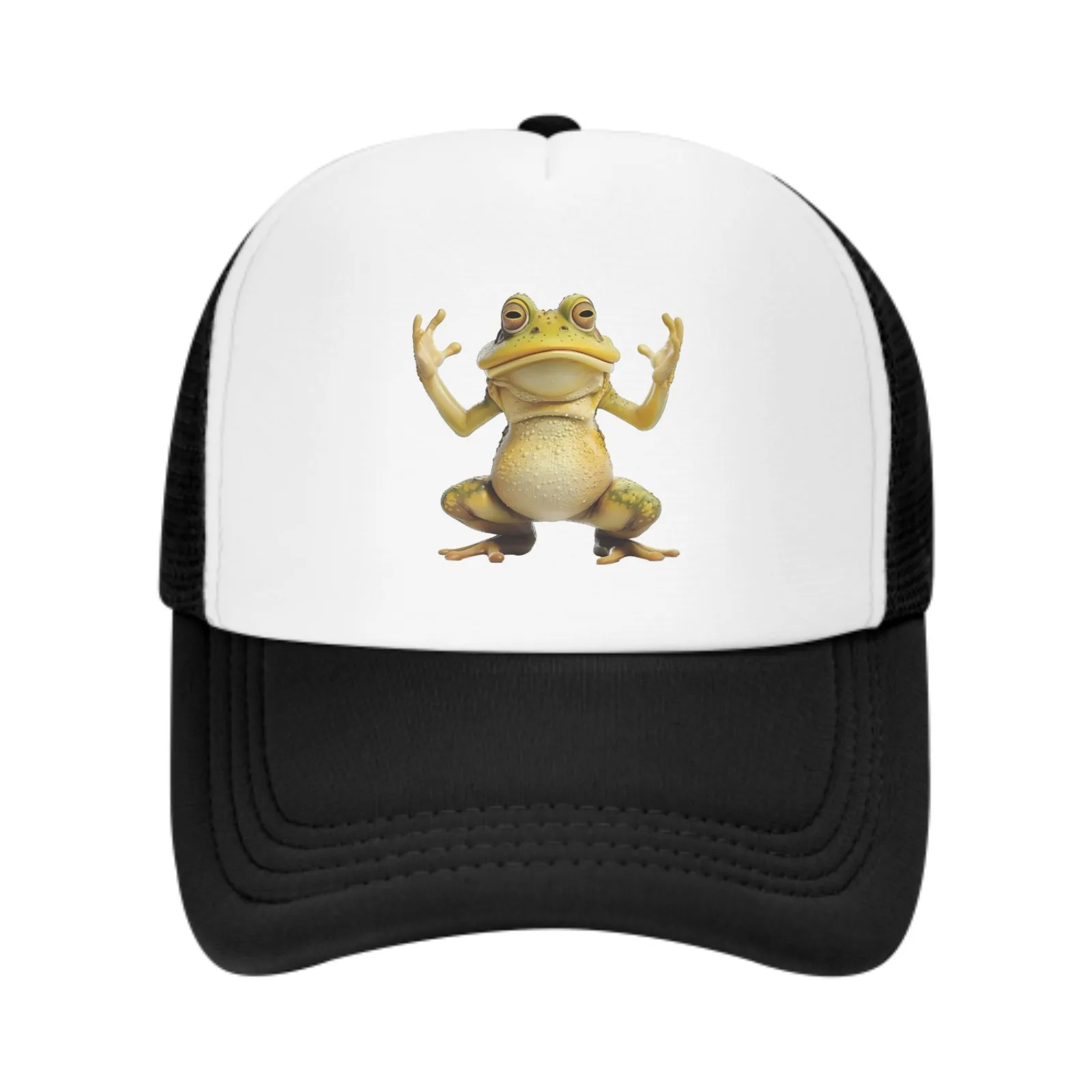 

Frog Mesh Trucker Hats for Men Women Adjustable Casual Fashion Baseball Caps for Outdoor Activities