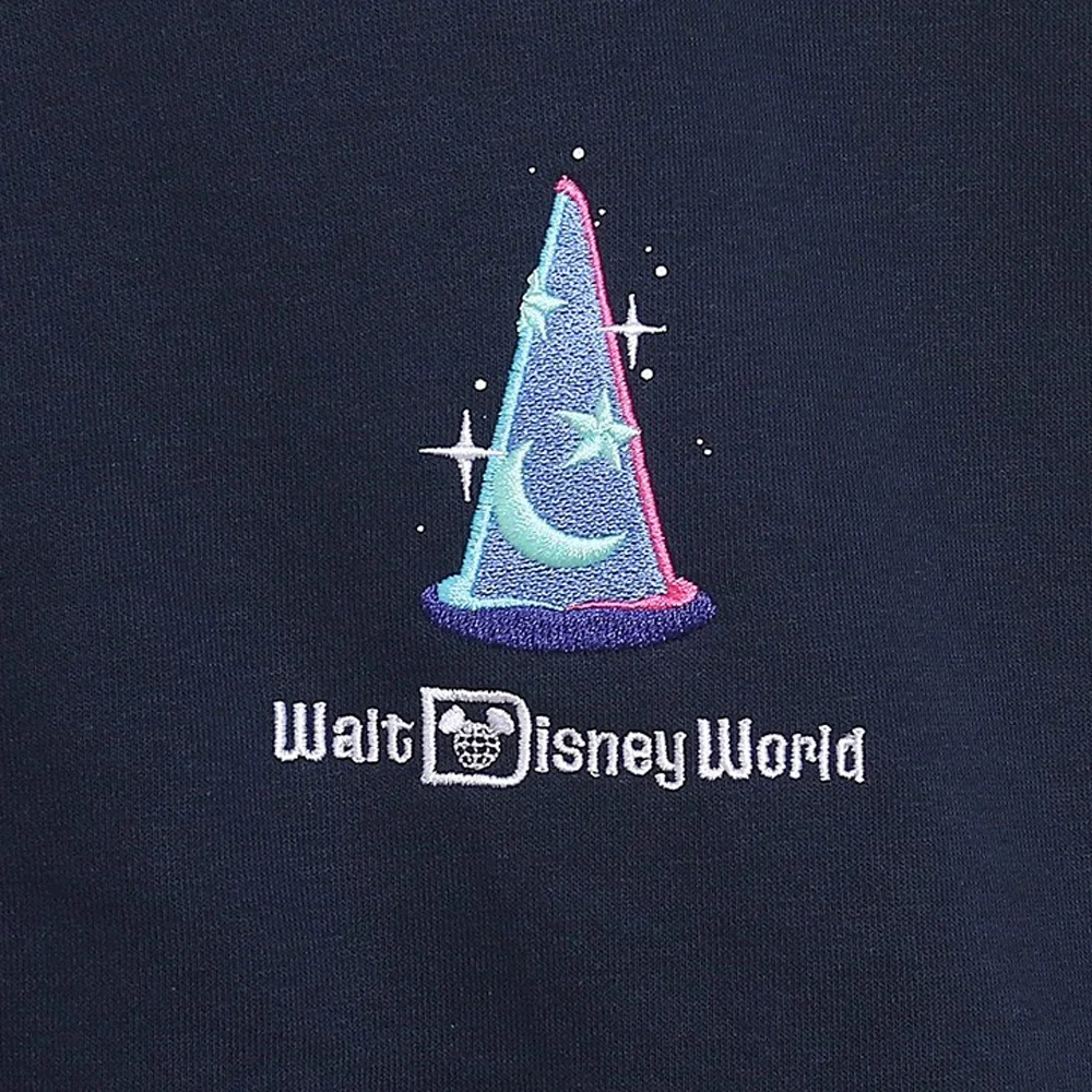 ديزني 70th الذكرى القلعة الكرتون طباعة التطريز الصوف ديزني لاند البلوز المرأة مقنعين سستة البلوز للجنسين 2025
