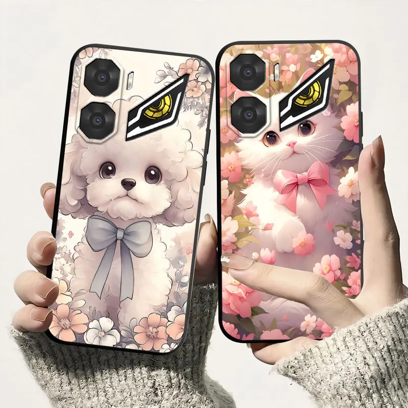 For ZTE Nubia Neo 3 GT Case Soft Silicone Bumper Back Cover For ZTE Nubia Neo 3 5G Fashion Black TPU Print Phone Case