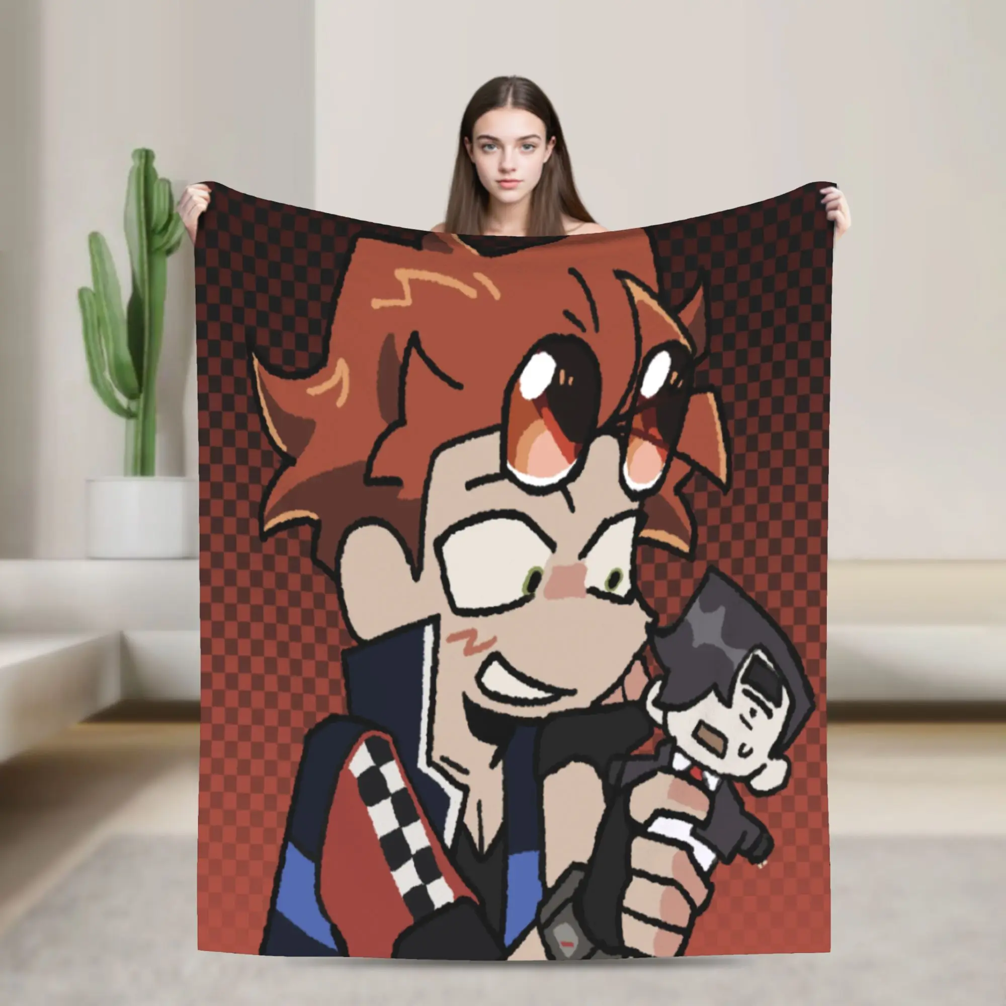 Benny Jackpot Crash Course Eddie Blanket Quality Super Warm  Throw Blanket Winter Girls Boys Home Decor Graphic Bedspread
