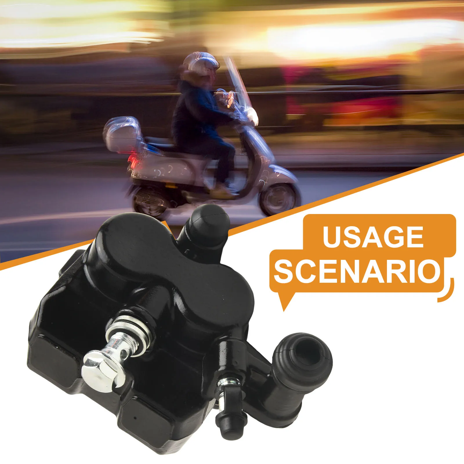 

Electric Bike Disc Brake Caliper Replacement Brake Caliper Black 65mm Bracket Hole Distance Compatible With Electric Bikes