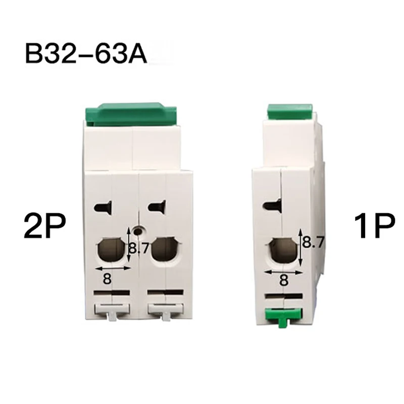 32A 63A DC12v-125v Circuit Breaker 1P/2P Solar RV Yacht Electric Vehicle Battery Power Outage Isolator Circuit Breaker Protector