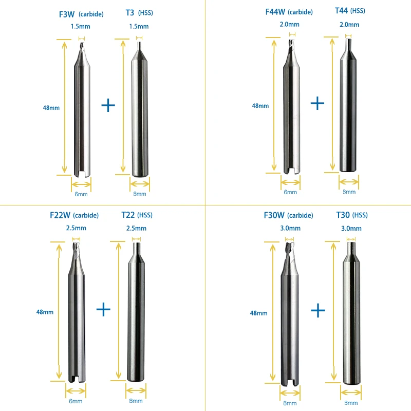 Key Cutter Carbide Milling Cutters Copy Nickel Copper keys Compatible with SILCA JMA KEYLINE Key Machine Locksmith Tools