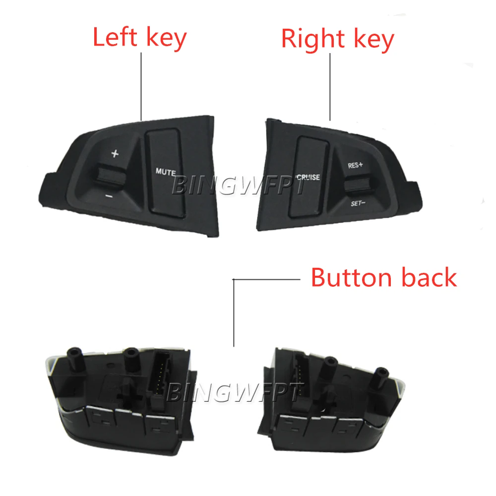 For Hyundai Verna Solaris Steering Wheel Cruise Control Button Steering Wheel Audio Volume Music Control Car Switch Accessories