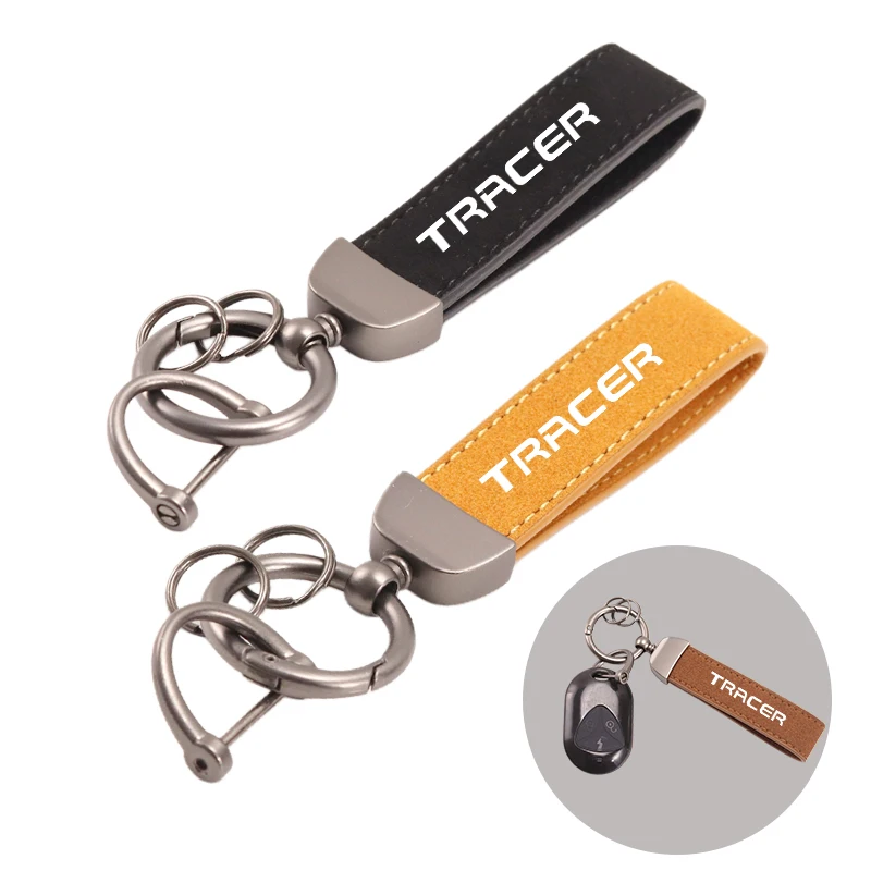 Motorcycle Accessories Carbon fiber motorcycler Key Pendant Split Rings Keychain for YAMAHA Tracer 900/GT 2014-2019 Accessories