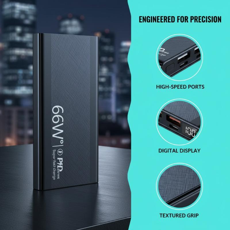  DIY Power Bank Case PD225W Battery Storage Box Fast Charging 1260110 Holder  for Outdoor Camping Use 