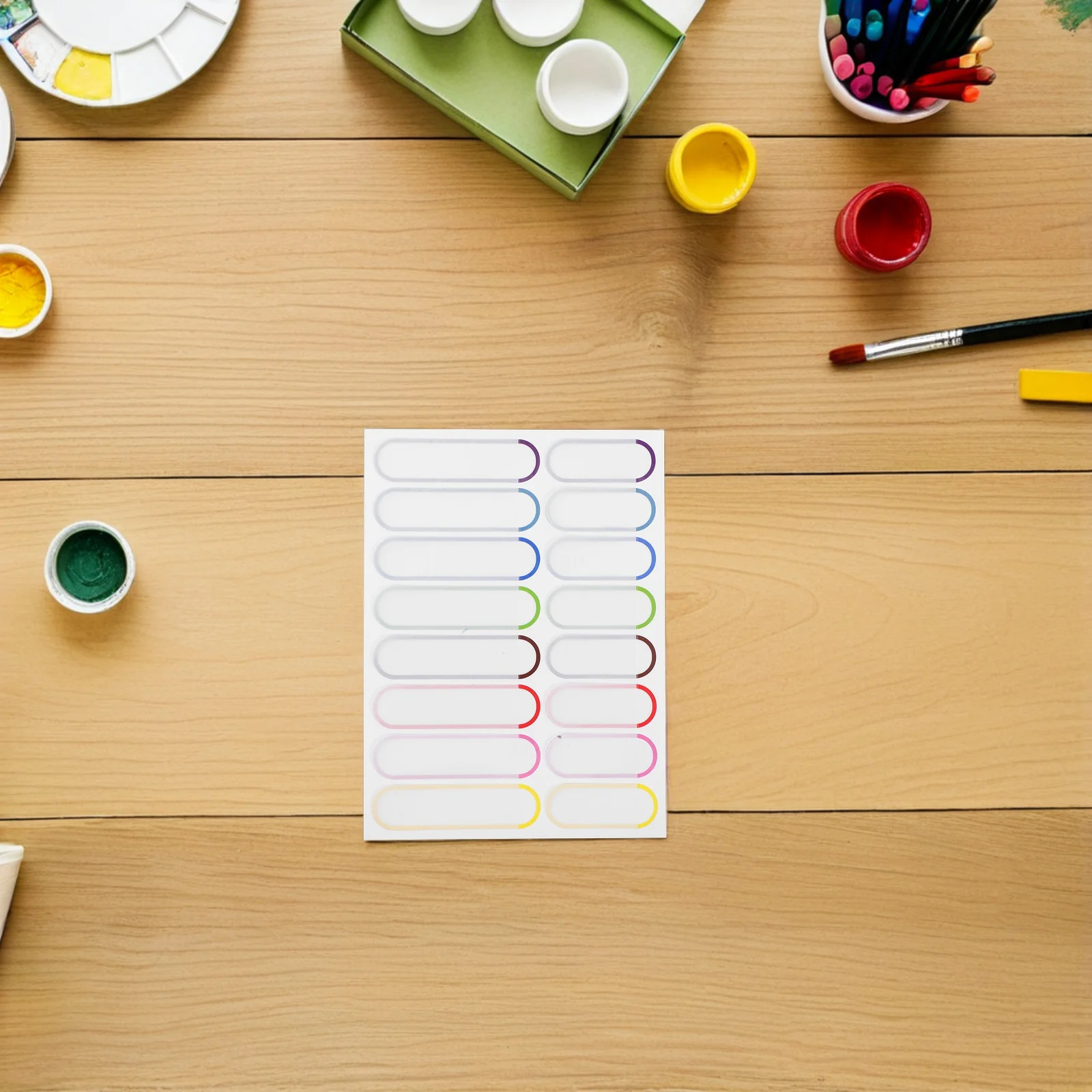 20장 라벨 데이케어 이름표 방수 스티커 태그 맞춤형 PVC 접착제 학교 의류용