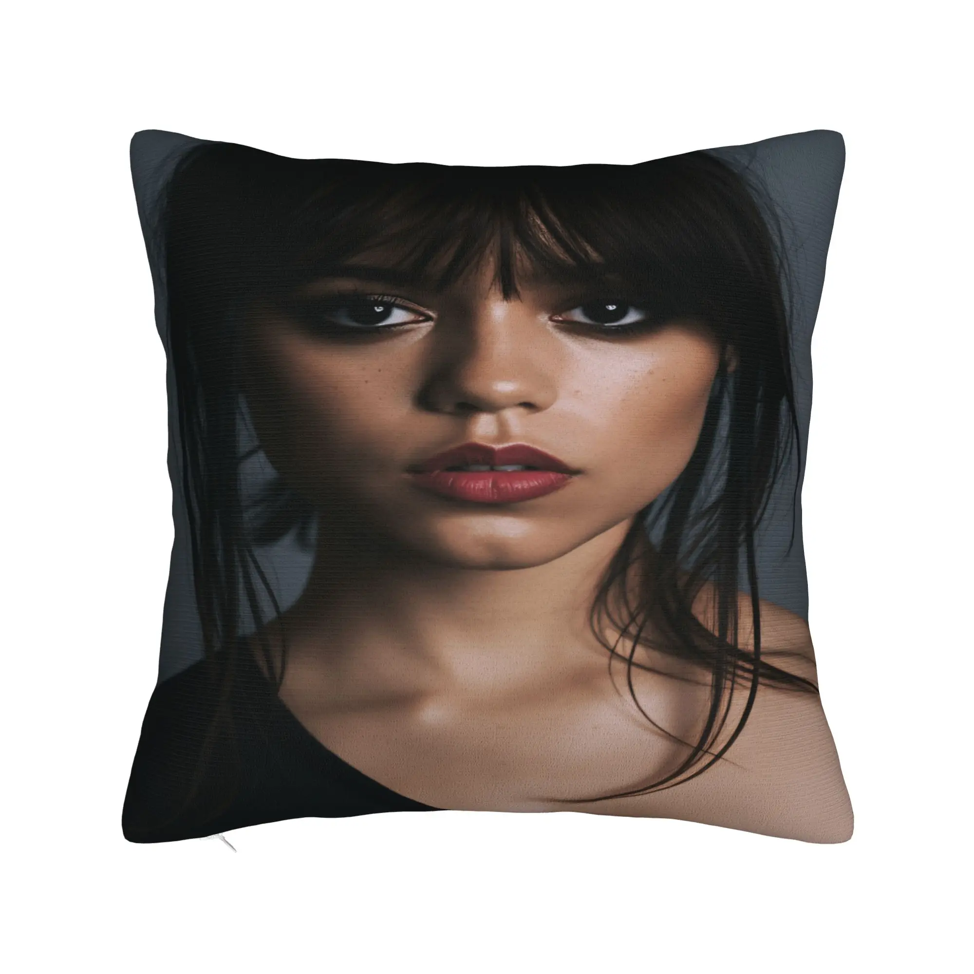 J-Jenna O-Ortega Pillow Case  Novelty Pillow Cover Graphic Pillowcases For Living Room Bed Chair