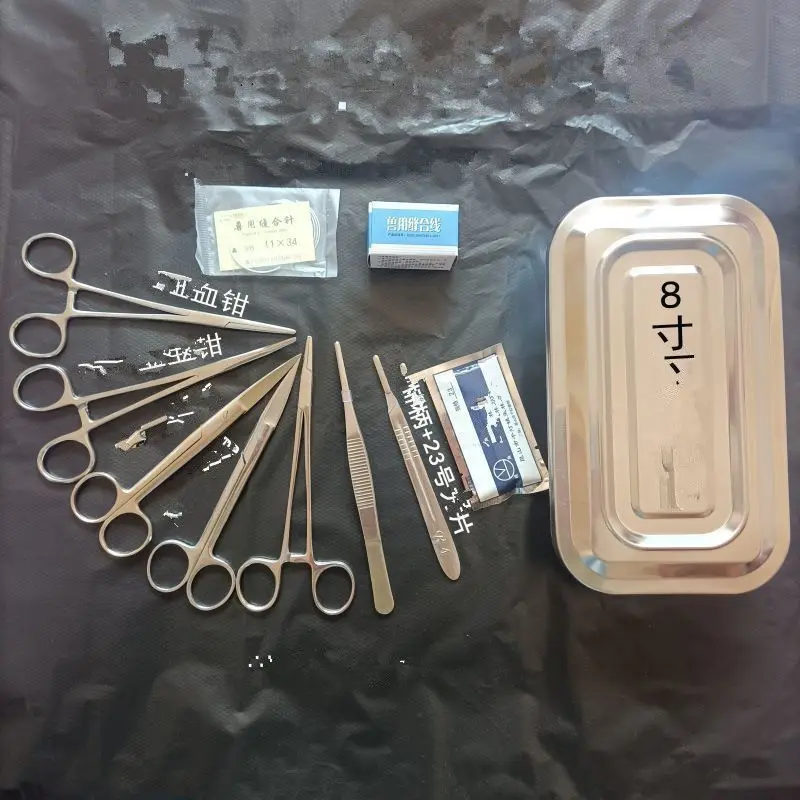 Veterinary Tool Set Box Pig, Cattle, Sheep And Horse Thread