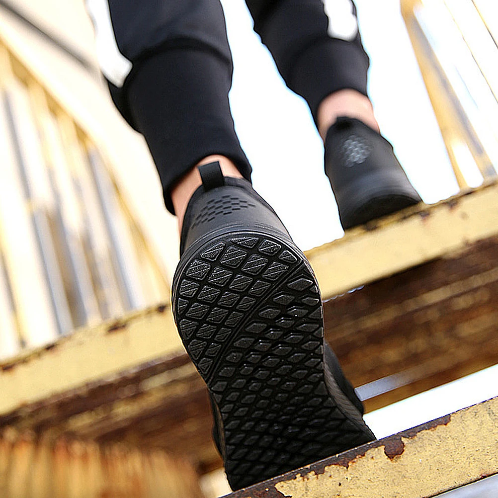 

Anti Anti puncture Safety Shoes Lightweight Work Breathable Rubber Sole EVA Cap
