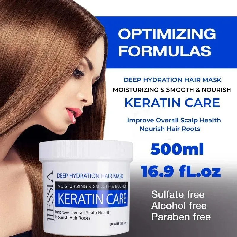 Keratin Repair Hair Mask Moisturizing Conditioning Repair Treatment Dry and Damaged Hair Lmprove Scalp Health Nourish Hair Roots