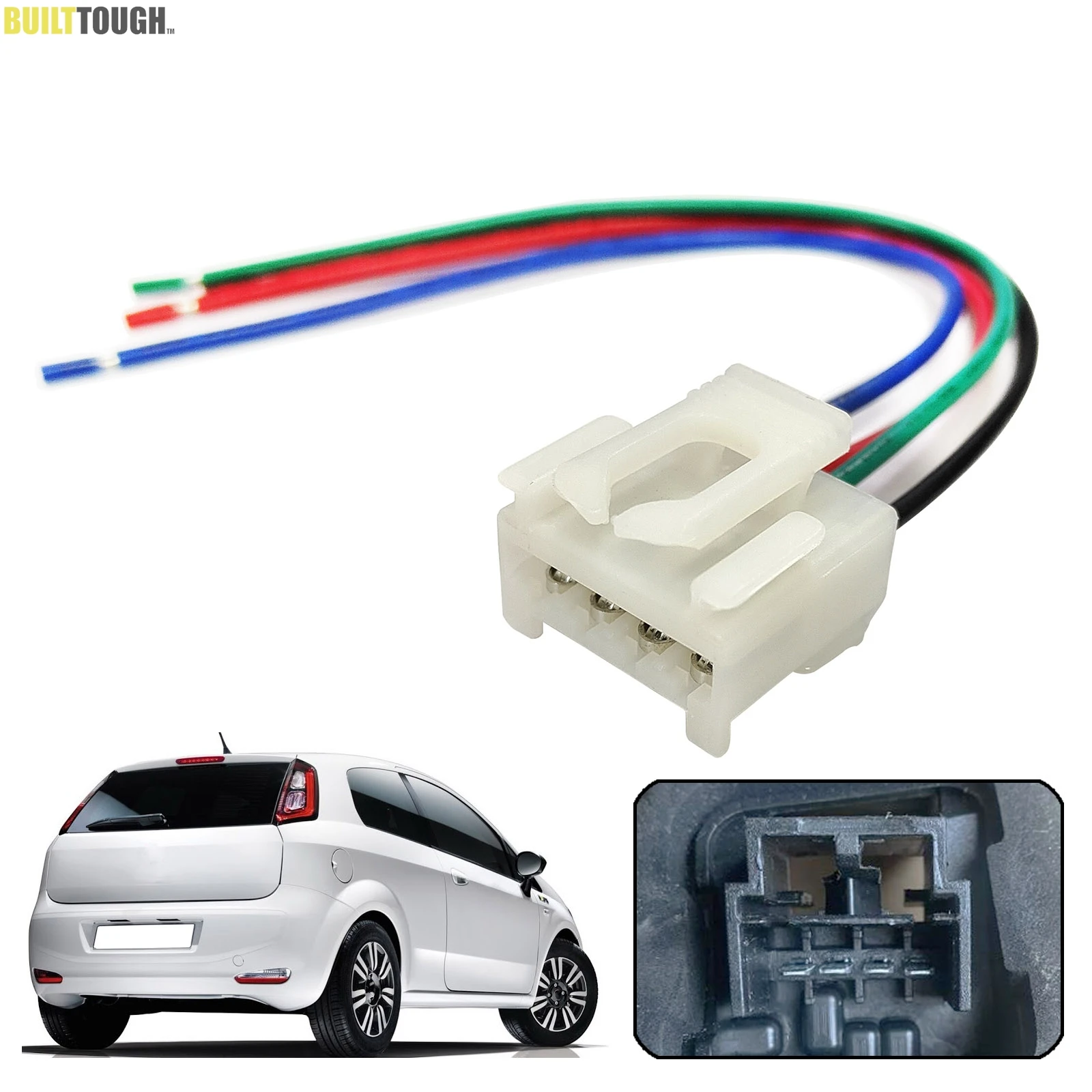 Do Fiat Grande Punto EVO Alfa Romeo 147 156 159 GT Tylne światło tylne Lampa 4Pin Złącze Pigtail Wtyczka Okablowanie wstępne 51277254