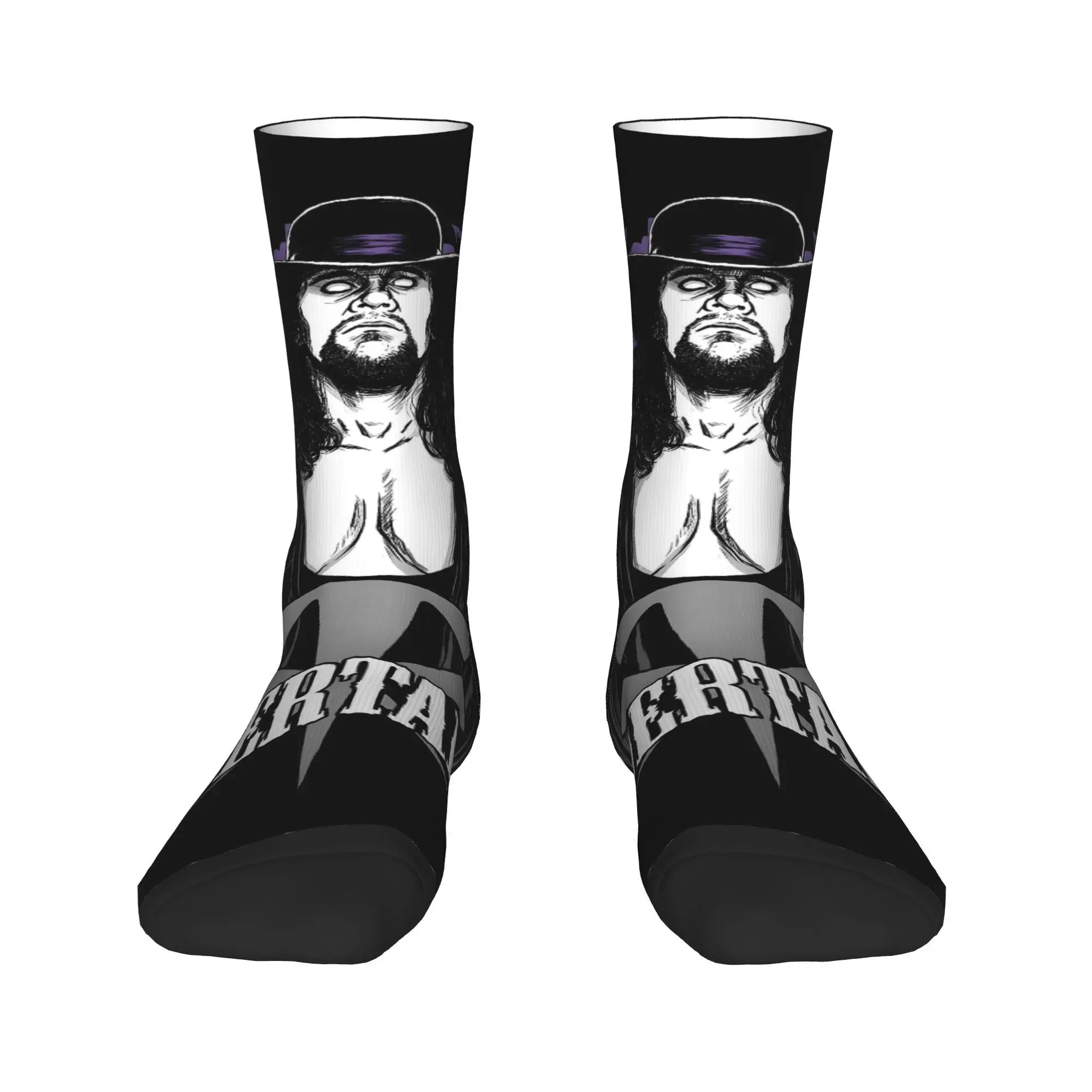 جوارب مصارعة Undertaker جوارب كاواي شتوية غير قابلة للانزلاق للنساء والرجال جوارب تسلق برسومات ناعمة