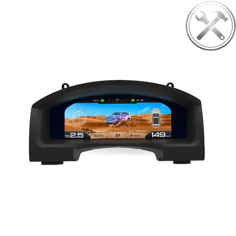 

New Arrival 12.3" LINUX System HD LCD Digital Cluster Instrument Speedometer Panel Auto Interior Upgrade for Land Cruiser LC20