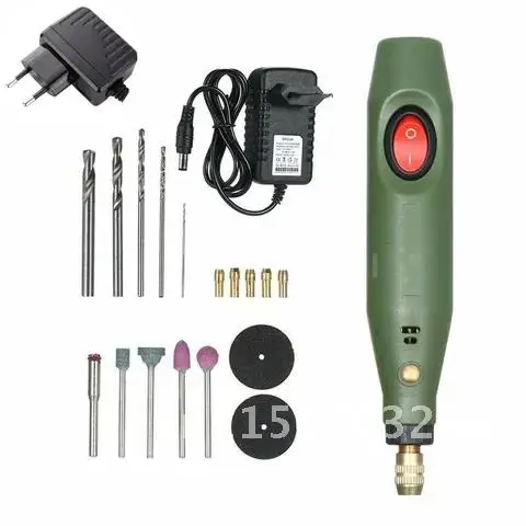 Tool Mini Electric Drill Kit Handheld Variable Speed USB Charging Clay Casting Mold Grinding Polishing Cutting Accessories Set