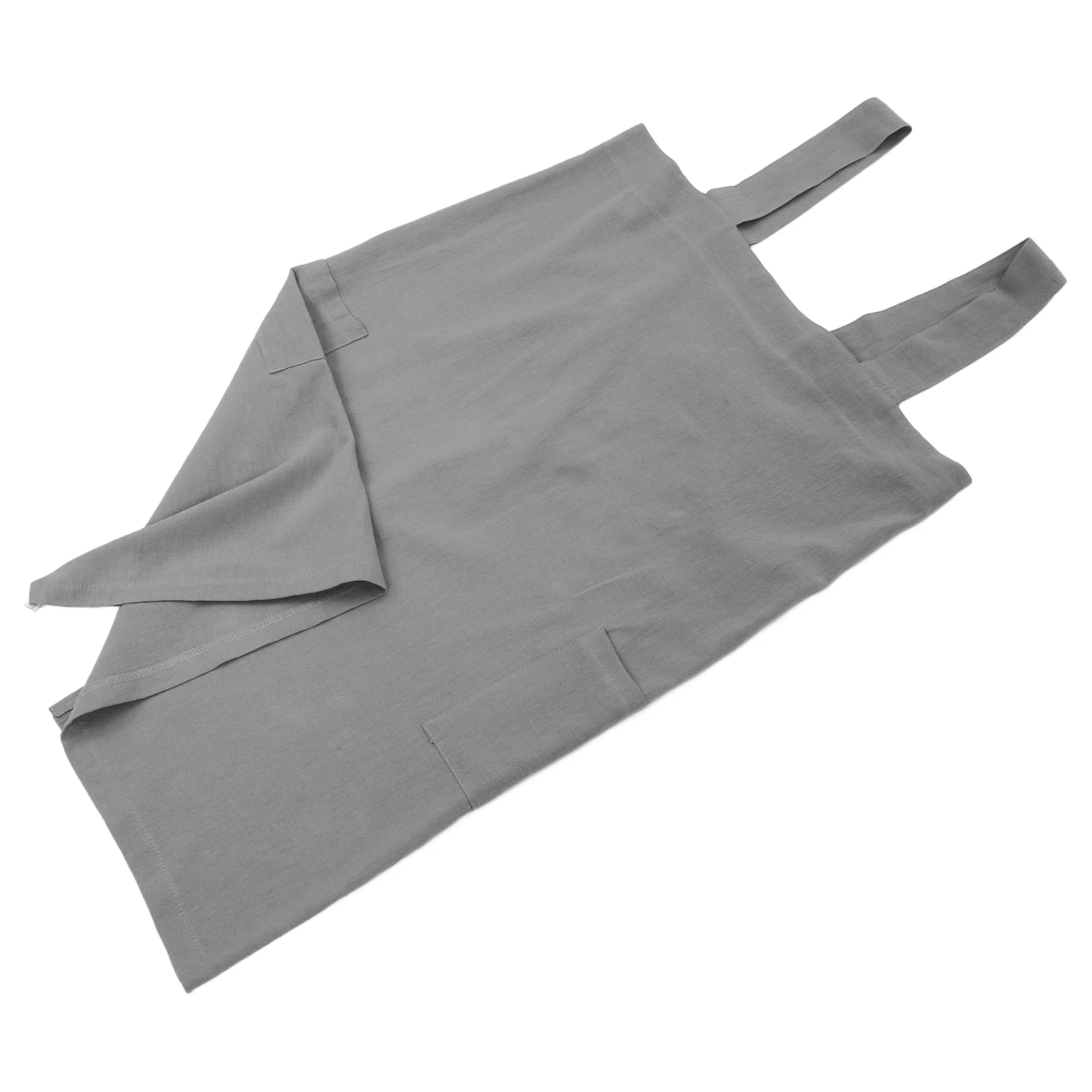 

Cotton Linen Apron Dress Multi Functional Cross Back Kitchen Apron for Women Cooking Baking Gardening with Pockets Comfortable