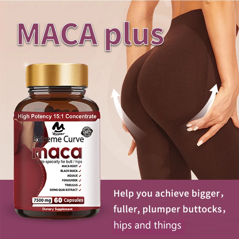 1 bottle Hip lifting capsule Ultimate Maca Buttock Butt Enhancement Pills Shaping buttocks compact health food