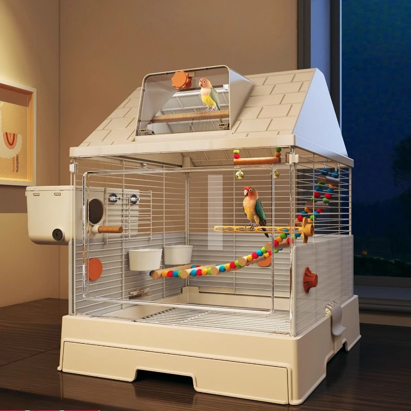 

Роскошная клетка для птиц, вилла для попугаев, защита от брызг, корелла, обитания волнистых попугаев, современный дом, авиационный дизайн, особняк премиум-класса для домашних животных