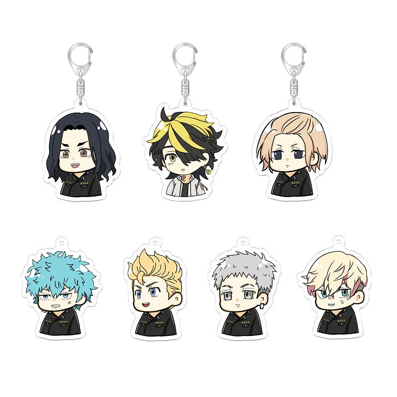 Hanagaki Takemichi Tachibana Hinata Mikey Acrylic Key Chains Anime Peripherals HD Pattern Jewelry Pendant Cosplay DIY Props