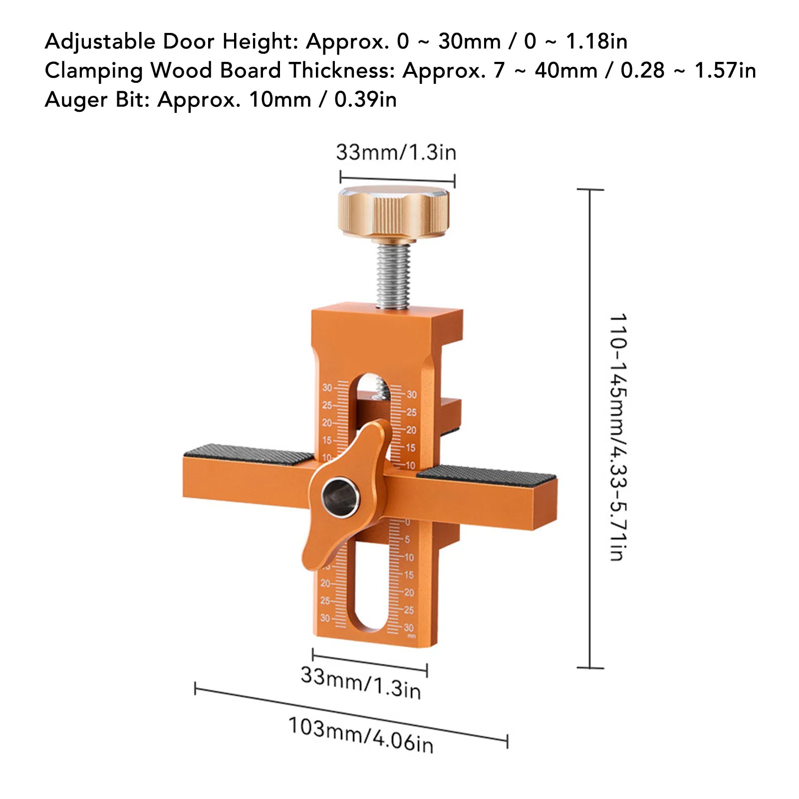 Cabinet Door Installation Positioner Leveler Cabinet Door Mounting Jig Time Saving Adjustable for Woodworking Position