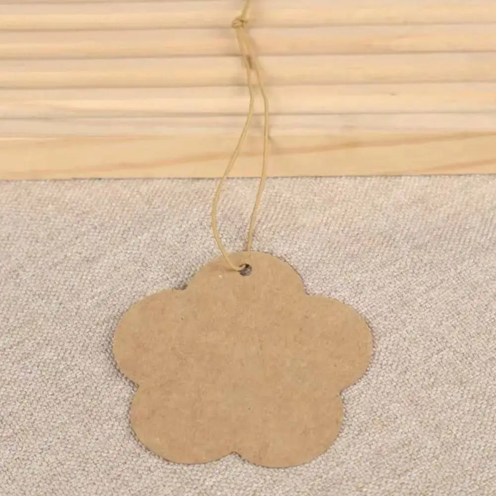 200 Stück leere Hangtags aus Kraftpapier mit elastischem Faden, Preisschilder für Schmuck – Detail 5