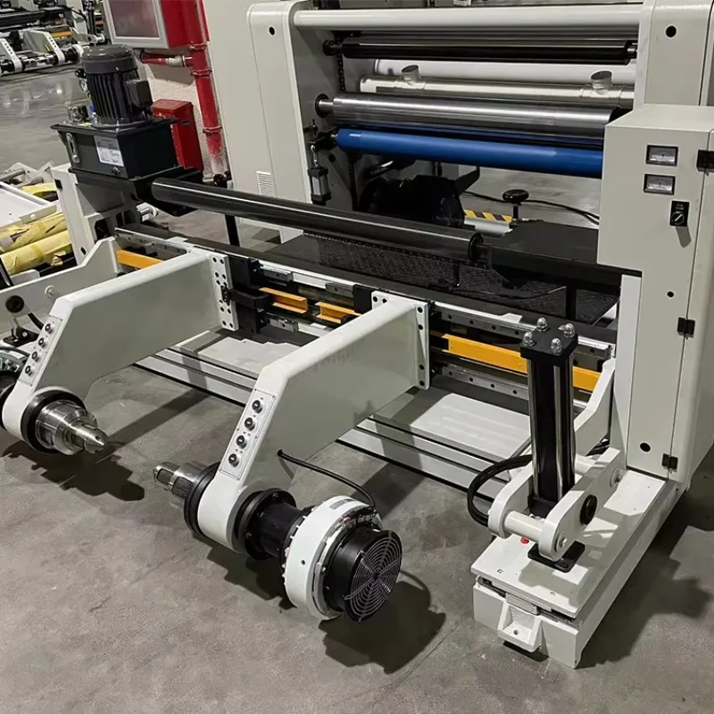 Large Scale Slitter Rewinder Cnc Paper Slitting Equipment Rewinder Compact Tape Cutting Factory Use