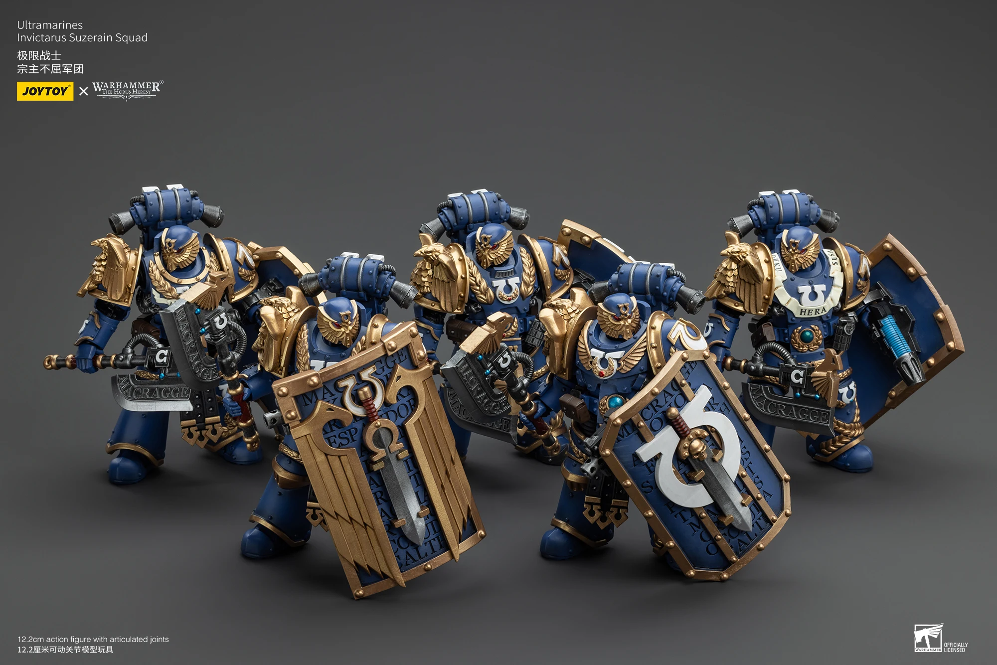 [สต็อก] JOYTOY Warhammer 30K 1/18 Action Figure Ultramarines Remus Ventanus Invictarus Suzerain Squadรุ่นอะนิเมะของเล่น