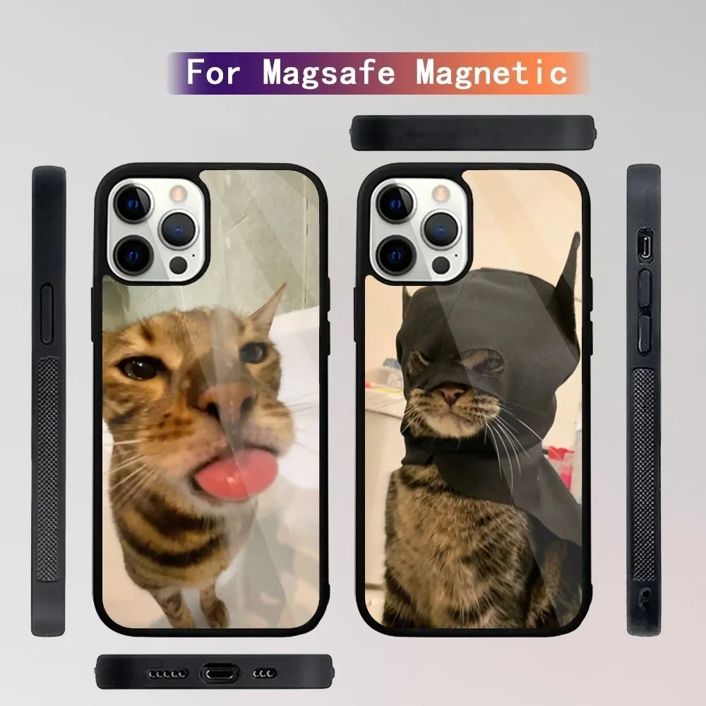 

Funny Cat Memes Phone Case For iPhone 15,14,13,12,11,Plus,Pro,Max Mini Magsafe Magnetic Wireless Charging