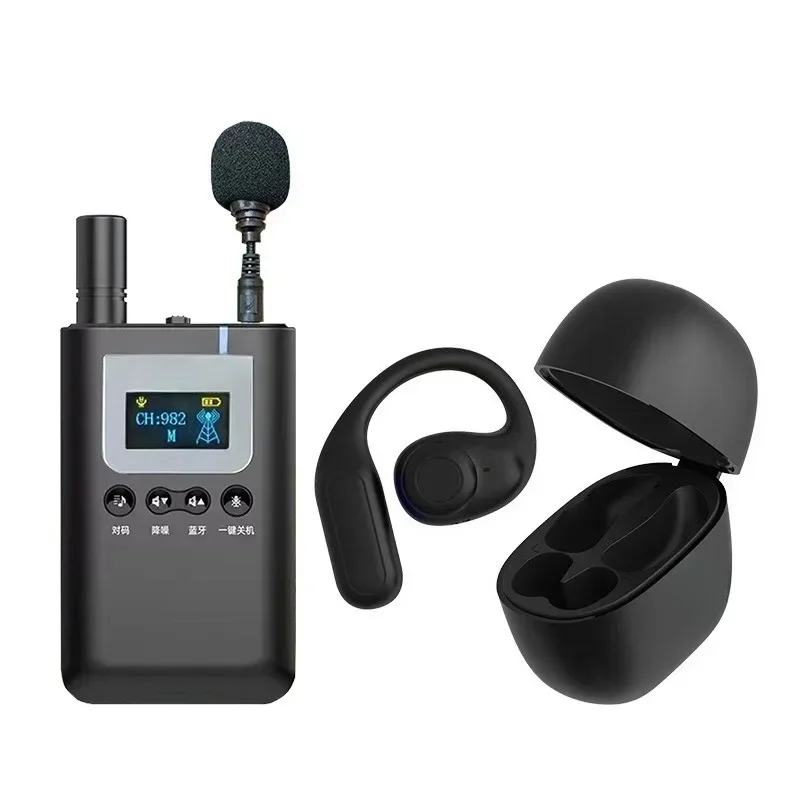 Wireless explainer Bluetooth headset receiver, government and enterprise visit reception explainer