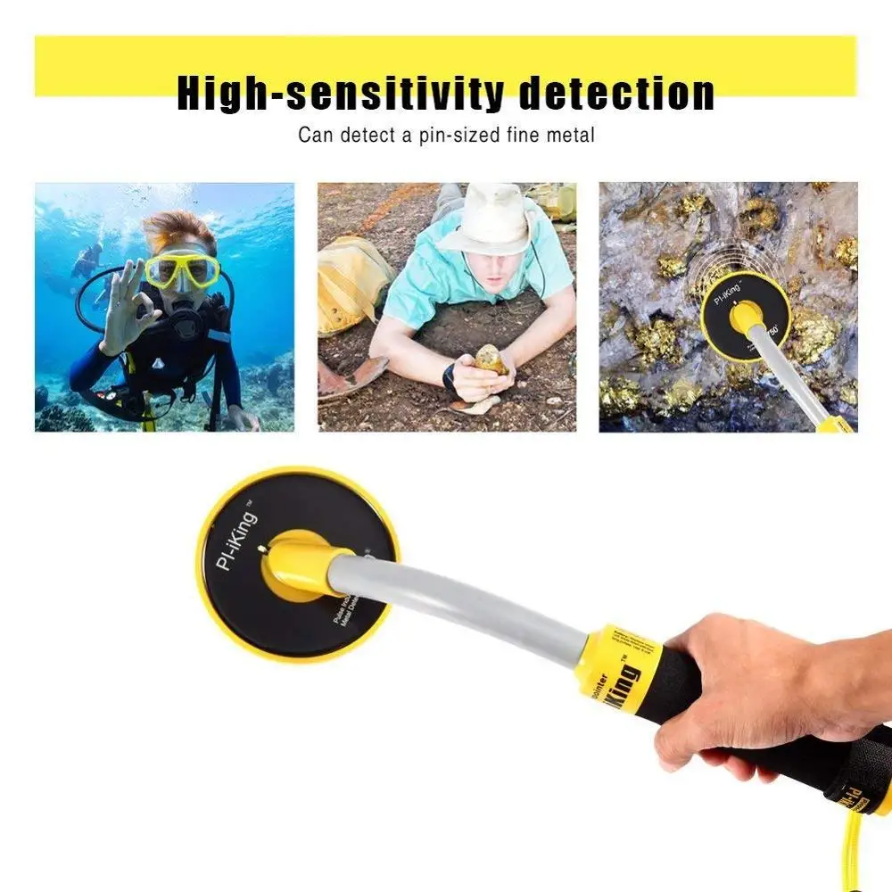 PI-IKing Pulse Induction 750 Underwater PinPointer 30M Fully Waterproof Metal Detector with Vibration LED