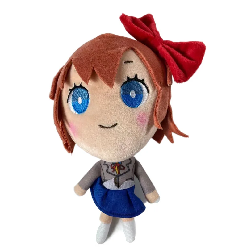 Hot Cute Doki Doki Literature Club! Plush Set Monika Sayori Natsuki Yuri Soft Stuffed School Uniform Toys for Fans Home Decor