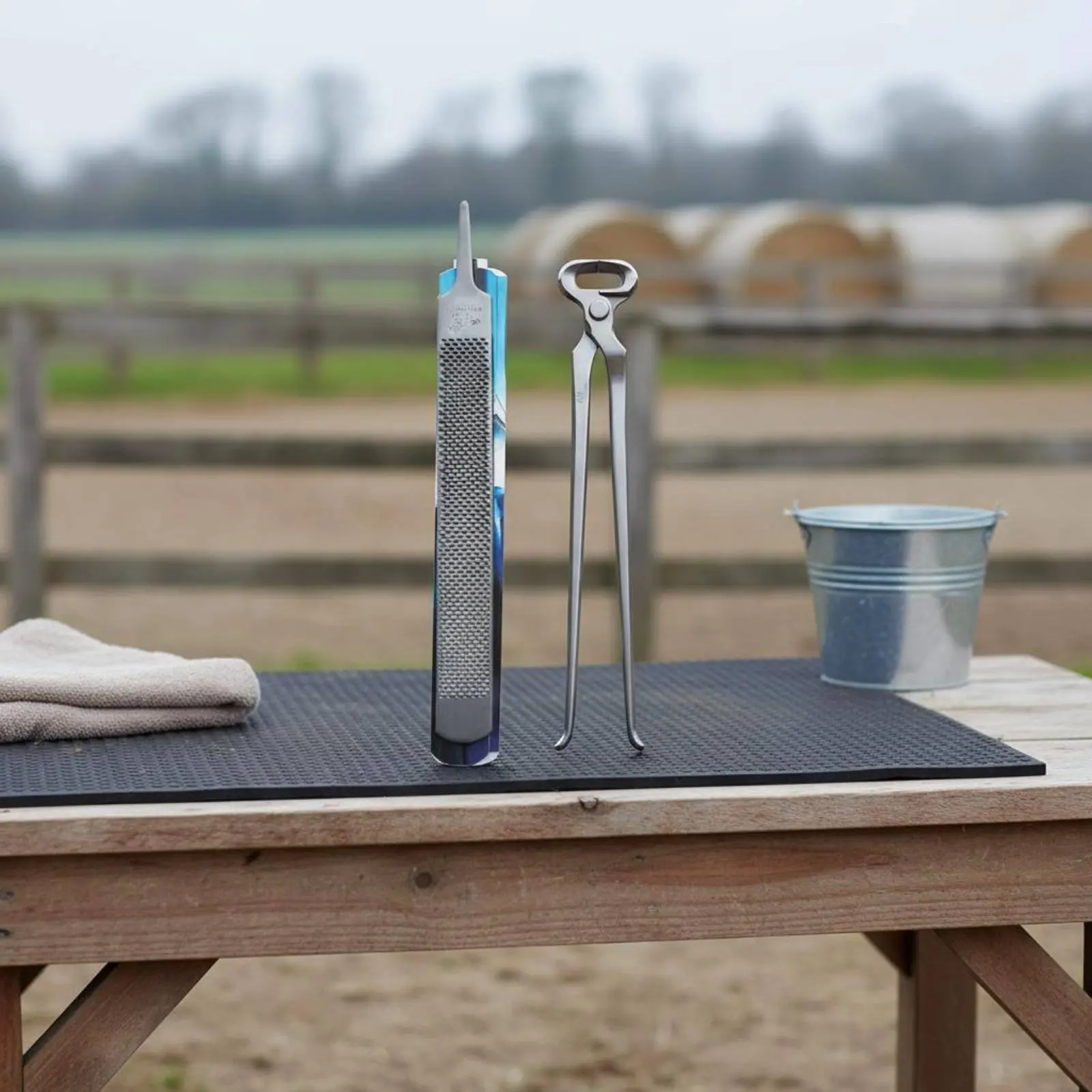 4 Pieces Farrier Tool Kit Professional Use Farrier Tools Kit Horse Hoof Trimmer Set High Quality Horse Hoof Care Set for Stable view 2