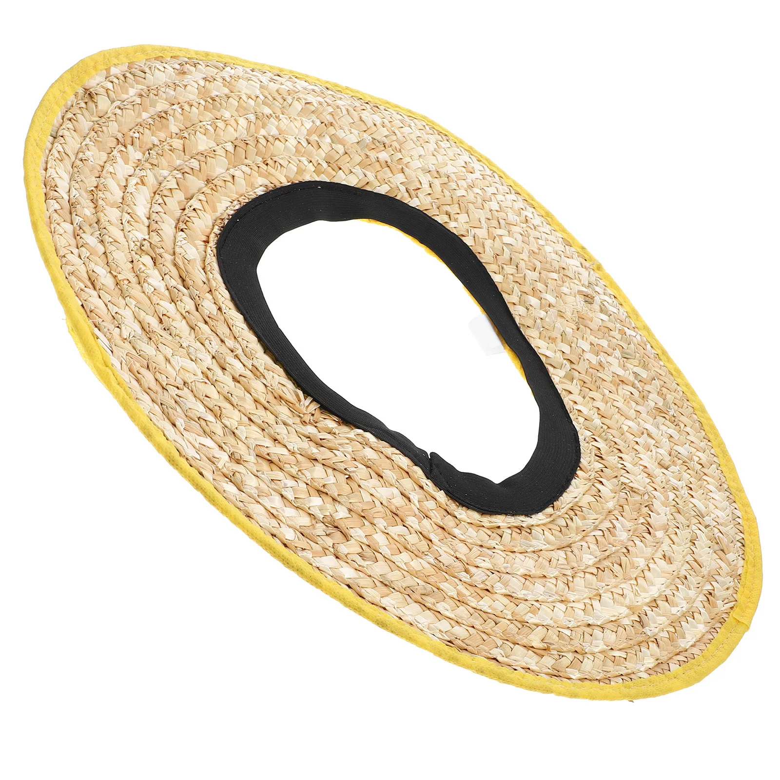 Construction Sun Hat Full Brim 45cm Diameter Random Edge Color Hard Hat Shade Accessories Straw Visor Worker Protection