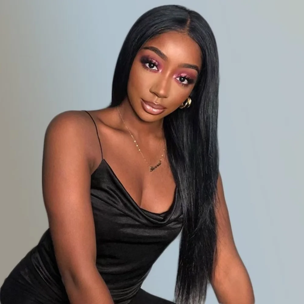 200 Плотность 13x4 HD прозрачные кости прямые 30 40 дюймов кружевные передние человеческие волосы парики монгольские передние парики для женщин