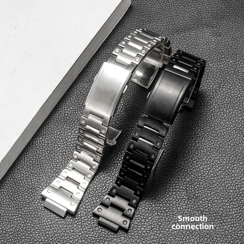 Premium Business Style Steel Watchband for Casio Edifice EFB680 Special Convex Interface 14x26mm Smooth Transparent Watch Strap