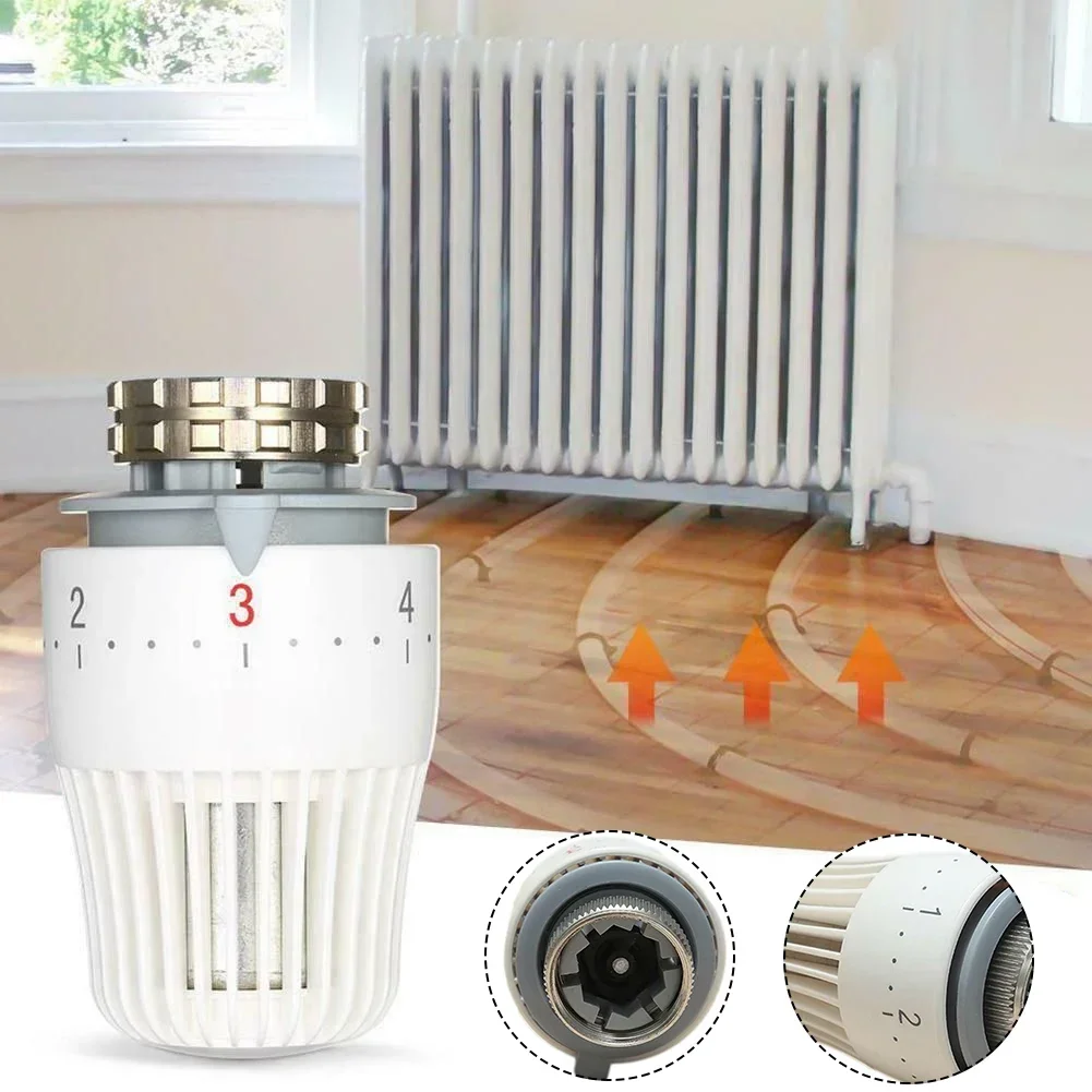 YTOM M30x1.5 Thermostatic Radiator Valve Replacement Sensor Head Control Valve Floor Heating Temperature Control Thermostat Valv